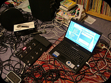 Ordinateur avec Guitar Rig 3 & pédalier